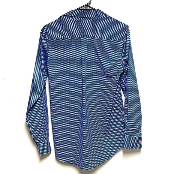 New Ralph Lauren Black Label Blue Button Front Logo Chest Dress Shirt Boys Sz 20 - Picture 3 of 6